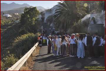 La Gavia ofrenda a María Auxiliadora (Foto TF)